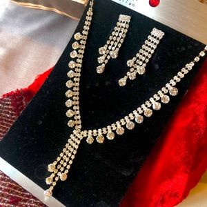 Jewelry Cubic zirconia necklace and earring set